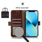 Custodia per telefono in pelle di vacchetta di coccodrillo, For Samsung Galaxy S23+ 5G, For Samsung Galaxy S23 Ultra 5G, For Samsung Galaxy S23 5G