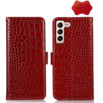 Custodia per telefono in pelle di vacchetta di coccodrillo, For Samsung Galaxy S23+ 5G, For Samsung Galaxy S23 Ultra 5G, For Samsung Galaxy S23 5G