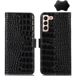 Custodia per telefono in pelle di vacchetta di coccodrillo, For Samsung Galaxy S23+ 5G, For Samsung Galaxy S23 Ultra 5G, For Samsung Galaxy S23 5G