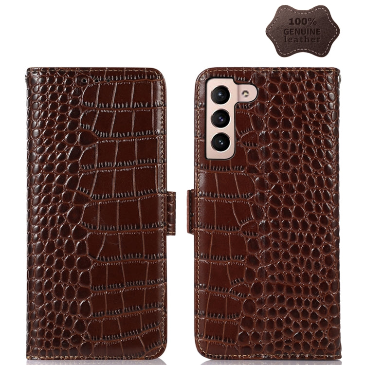 Custodia per telefono in pelle di vacchetta di coccodrillo, For Samsung Galaxy S23+ 5G, For Samsung Galaxy S23 Ultra 5G, For Samsung Galaxy S23 5G