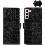 Custodia per telefono in pelle di vacchetta di coccodrillo, For Samsung Galaxy S23+ 5G, For Samsung Galaxy S23 Ultra 5G, For Samsung Galaxy S23 5G
