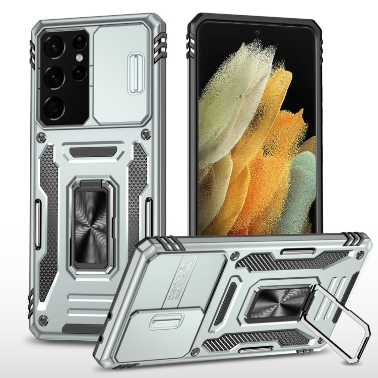 Armatura PC + custodia per telefono con fotocamera in TPU, For Samsung Galaxy S23 5G, For Samsung Galaxy S23+ 5G, For Samsung Galaxy S23 Ultra 5G