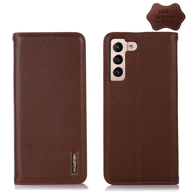 KHAZNEH Custodia per telefono in pelle di vacchetta con strato superiore nappa, For Samsung Galaxy S23+ 5G, For Samsung Galaxy S23 Ultra 5G, For Samsung Galaxy S23 5G