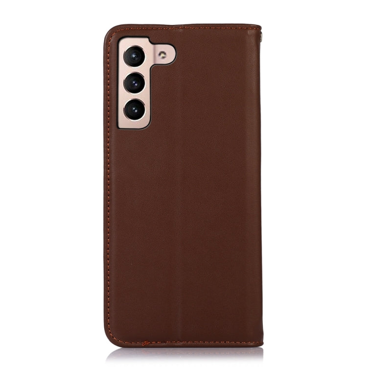 KHAZNEH Custodia per telefono in pelle di vacchetta con strato superiore nappa, For Samsung Galaxy S23+ 5G, For Samsung Galaxy S23 Ultra 5G, For Samsung Galaxy S23 5G