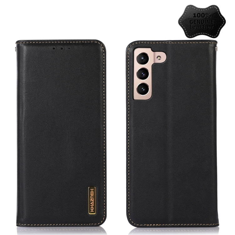 KHAZNEH Custodia per telefono in pelle di vacchetta con strato superiore nappa, For Samsung Galaxy S23+ 5G, For Samsung Galaxy S23 Ultra 5G, For Samsung Galaxy S23 5G