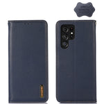 KHAZNEH Custodia per telefono in pelle di vacchetta con strato superiore nappa, For Samsung Galaxy S23+ 5G, For Samsung Galaxy S23 Ultra 5G, For Samsung Galaxy S23 5G