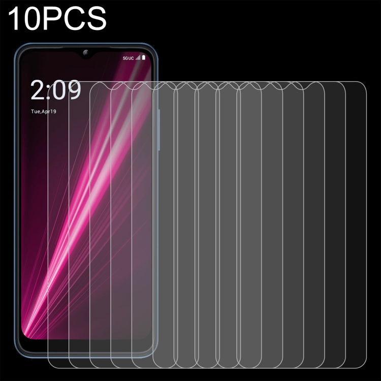 Pellicola in vetro temperato 10 pezzi 0,26 mm 9H 2,5D, For T-Mobile T Phone 5G (10 PCS), For T-Mobile T Phone Pro 5G (10 PCS), For HTC Wildfire E plus (10 PCS)