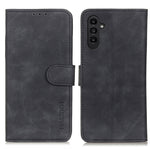 KHAZNEH Custodia per cellulare in pelle con vibrazione orizzontale a trama retrò, For Samsung Galaxy A14 5G, For Samsung Galaxy S23 5G, For Samsung Galaxy S23+ 5G, For Samsung Galaxy S23 Ultra 5G, For OPPO A17, For OPPO A57 4G/A77 4G Japan Edition