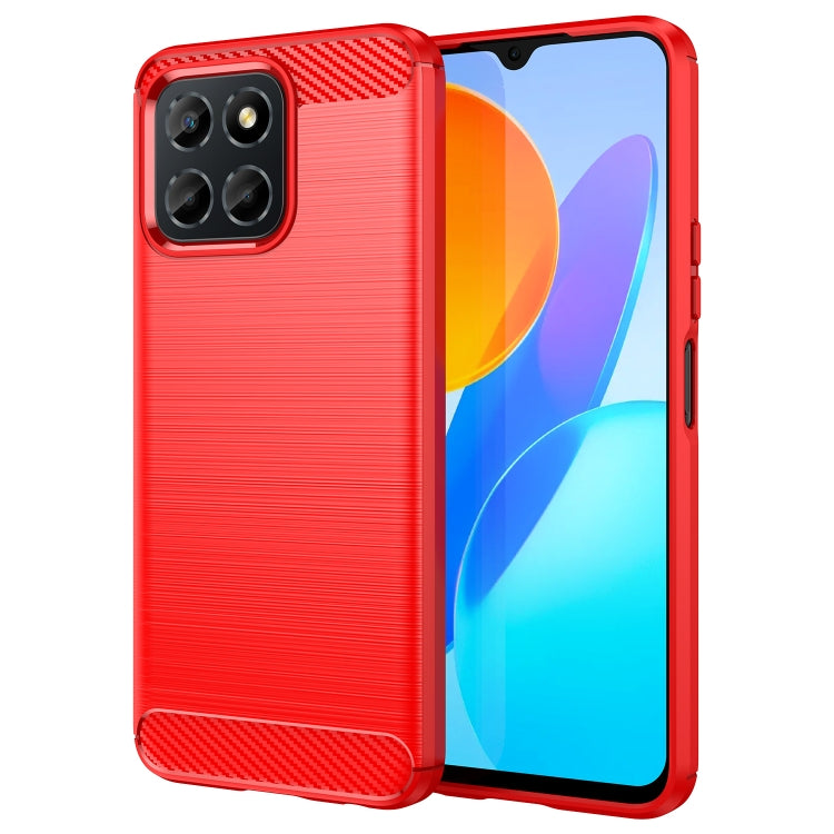 Custodia per telefono TPU in fibra di carbonio con trama spazzolata, For Honor Play 30, For Samsung Galaxy A14 5G, For Realme C30, For Realme C30s, For Realme C33, For Realme Narzo 50i Prime