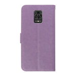 Custodia portafoglio in pelle goffrata con strass per Redmi Note