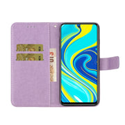 Custodia in pelle goffrata a farfalla con strass orizzontale con slot per schede, portafoglio e supporto, For Xiaomi Redmi Note 9 Pro