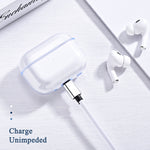 Custodia protettiva TPU trasparente per AirPods Pro 2