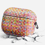 Weave Texture PU Custodia protettiva antiurto per auricolari con gancio, For AirPods Pro, For AirPods Pro 2