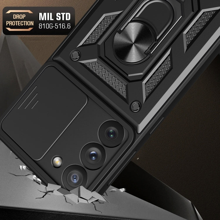 Cover per fotocamera scorrevole Design Custodia per telefono in TPU + PC, For Samsung Galaxy S23 5G, For Samsung Galaxy S23+ 5G, For Samsung Galaxy S23 Ultra 5G