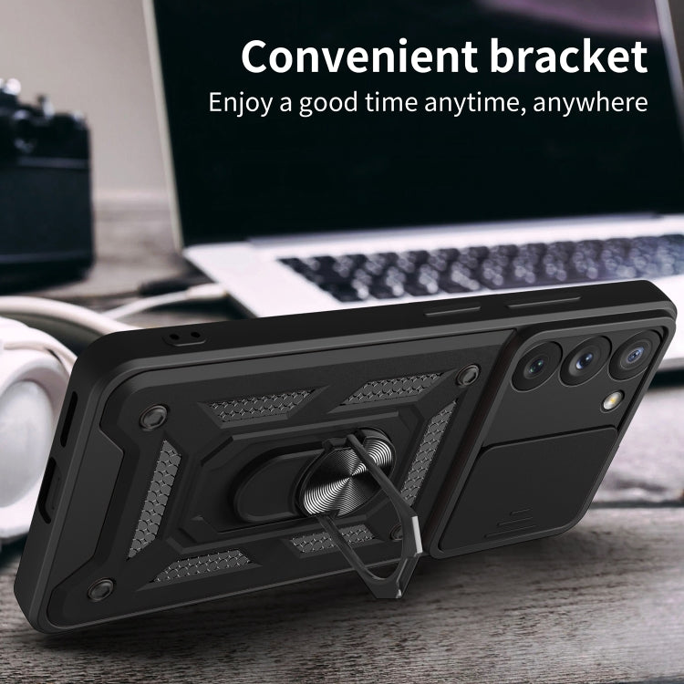Cover per fotocamera scorrevole Design Custodia per telefono in TPU + PC, For Samsung Galaxy S23 5G, For Samsung Galaxy S23+ 5G, For Samsung Galaxy S23 Ultra 5G