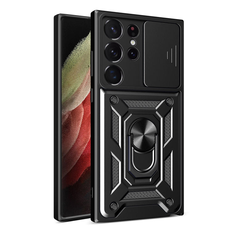 Cover per fotocamera scorrevole Design Custodia per telefono in TPU + PC, For Samsung Galaxy S23 5G, For Samsung Galaxy S23+ 5G, For Samsung Galaxy S23 Ultra 5G