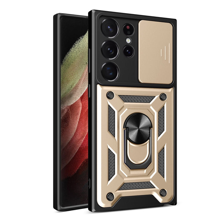Cover per fotocamera scorrevole Design Custodia per telefono in TPU + PC, For Samsung Galaxy S23 5G, For Samsung Galaxy S23+ 5G, For Samsung Galaxy S23 Ultra 5G