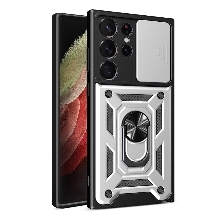 Cover per fotocamera scorrevole Design Custodia per telefono in TPU + PC, For Samsung Galaxy S23 5G, For Samsung Galaxy S23+ 5G, For Samsung Galaxy S23 Ultra 5G