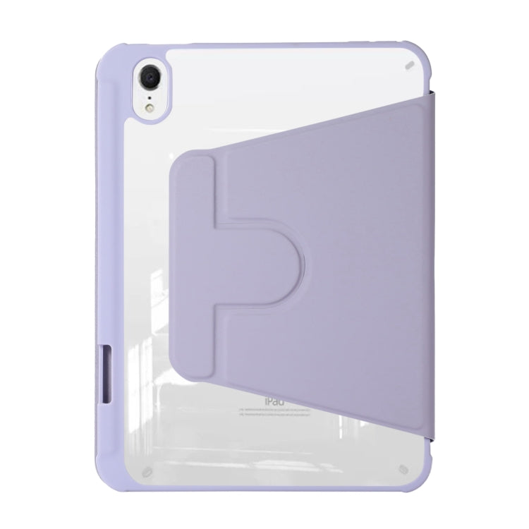 Custodia in pelle per tablet con supporto girevole in acrilico, For iPad mini 2024 / mini 6, For iPad Air 5 2022 / 4 2020