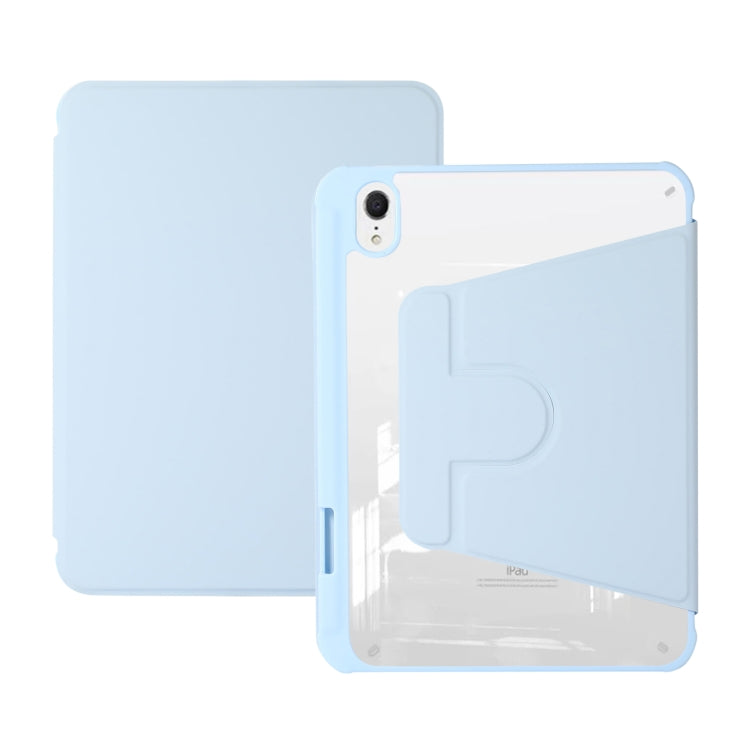Custodia in pelle per tablet con supporto girevole in acrilico, For iPad mini 2024 / mini 6, For iPad Air 5 2022 / 4 2020