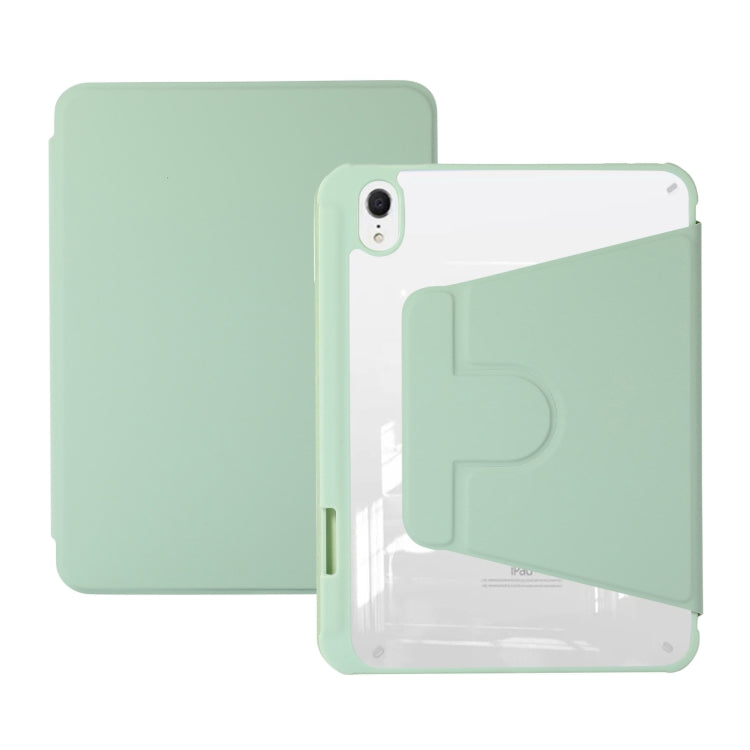 Custodia in pelle per tablet con supporto girevole in acrilico, For iPad mini 2024 / mini 6, For iPad Air 5 2022 / 4 2020