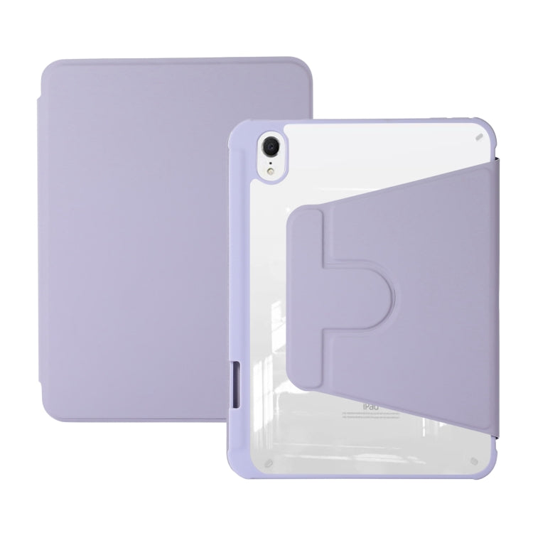 Custodia in pelle per tablet con supporto girevole in acrilico, For iPad mini 2024 / mini 6, For iPad Air 5 2022 / 4 2020
