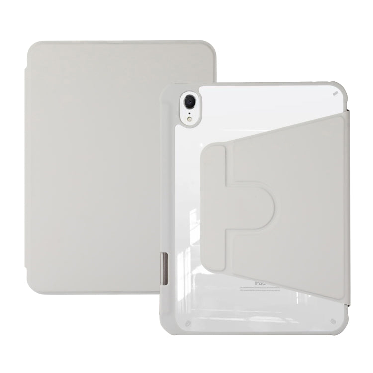 Custodia in pelle per tablet con supporto girevole in acrilico, For iPad mini 2024 / mini 6, For iPad Air 5 2022 / 4 2020