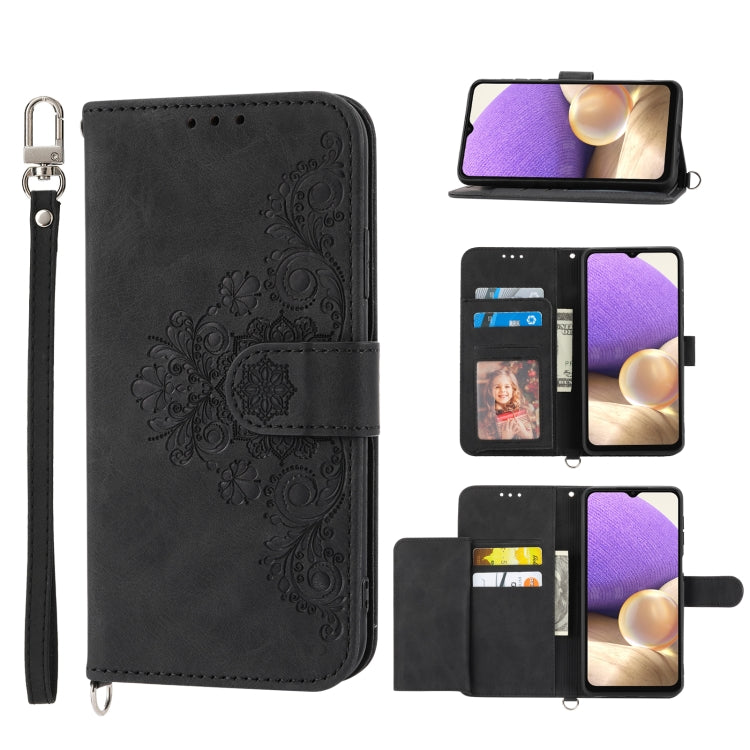 Custodia per telefono in pelle con portafoglio in rilievo con fiori al tatto, For Samsung Galaxy A72, For Samsung Galaxy A13 4G / 5G, For Samsung Galaxy A53, For Samsung Galaxy A73