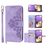 Custodia per telefono in pelle con portafoglio in rilievo con fiori al tatto, For Samsung Galaxy A72, For Samsung Galaxy A13 4G / 5G, For Samsung Galaxy A53, For Samsung Galaxy A73
