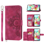 Custodia per telefono in pelle con portafoglio in rilievo con fiori al tatto, For Samsung Galaxy A03s 166, For Samsung Galaxy A32 5G, For Samsung Galaxy A32 4G, For Samsung Galaxy A52