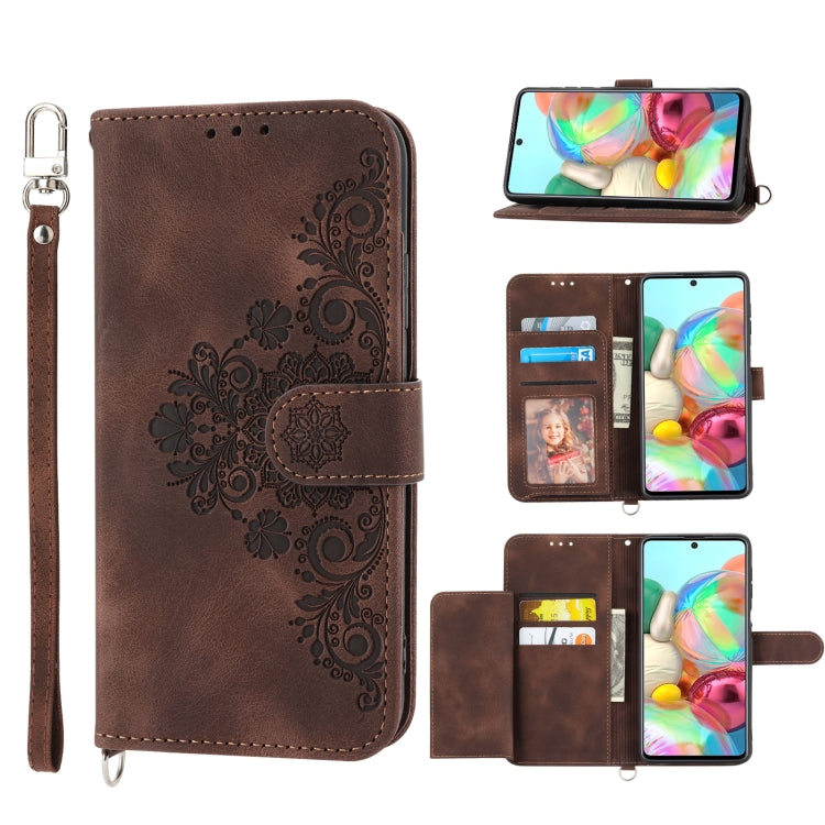 Custodia per telefono in pelle con portafoglio in rilievo con fiori al tatto, For Samsung Galaxy A71 4G, For Samsung Galaxy A51 4G, For Samsung Galaxy A03s 165.8, For Samsung Galaxy A03s 164