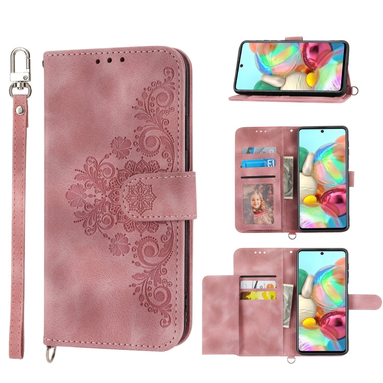 Custodia per telefono in pelle con portafoglio in rilievo con fiori al tatto, For Samsung Galaxy A71 4G, For Samsung Galaxy A51 4G, For Samsung Galaxy A03s 165.8, For Samsung Galaxy A03s 164