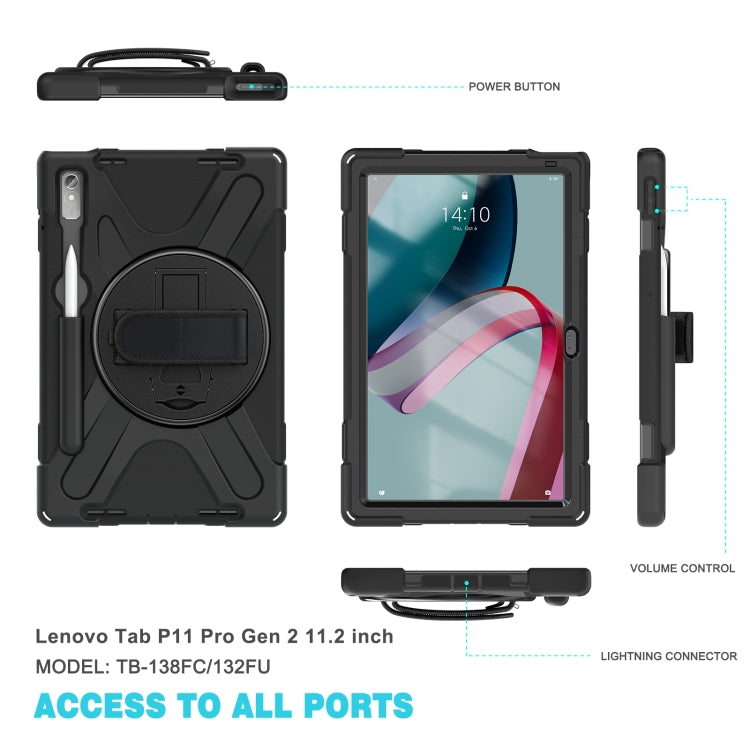 Custodia protettiva per tablet in silicone + PC, For Lenovo Pad Pro 11.2 2022 TB-138FC/132FU