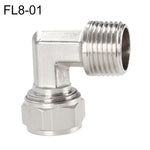 LAIZE 10 pz Trachea in Rame Nichelato Raccordo Rapido Twist Gomito Connettore Femmina, FL6-01, FL6-02, FL8-01, FL8-02, FL10-01, FL10-02