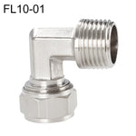 LAIZE 10 pz Trachea in Rame Nichelato Raccordo Rapido Twist Gomito Connettore Femmina, FL6-01, FL6-02, FL8-01, FL8-02, FL10-01, FL10-02