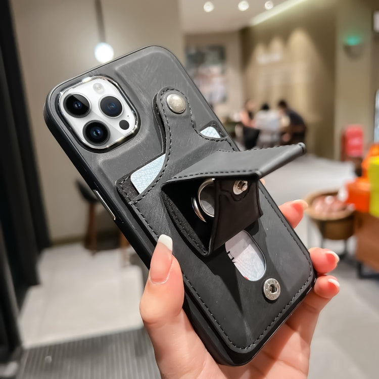 Custodia per telefono con porta carte di rotazione in pelle laterale, For iPhone 13 Pro Max, For iPhone 13 Pro, For iPhone 13, For iPhone 12 Pro Max