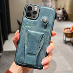 Custodia per telefono con porta carte di rotazione in pelle laterale, For iPhone 12 Pro, For iPhone 12, For iPhone 11 Pro Max, For iPhone 11 Pro