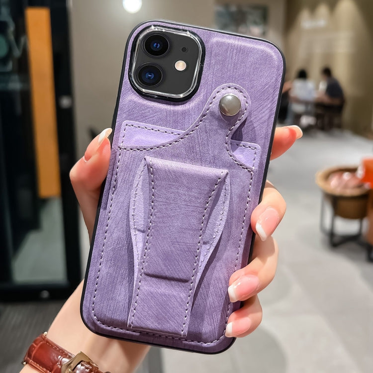 Custodia per telefono con porta carte di rotazione in pelle laterale, For iPhone 11