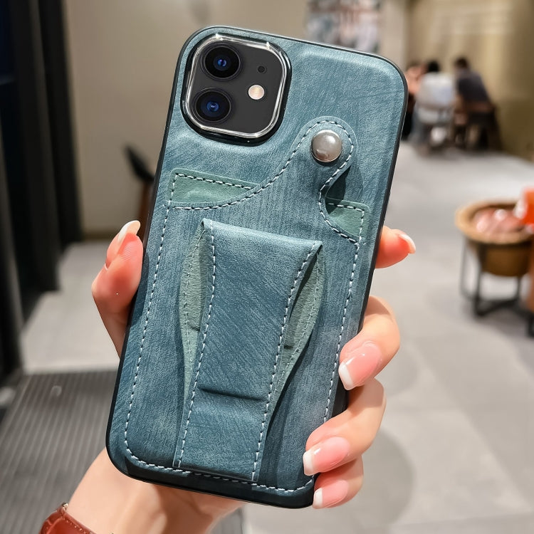 Custodia per telefono con porta carte di rotazione in pelle laterale, For iPhone 11