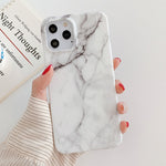Custodia per telefono in TPU smerigliato in marmo, For iPhone 13 Pro Max, For iPhone 12, For iPhone 12 Pro, For iPhone 12 Pro Max, For iPhone 11, For iPhone 11 Pro