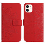 Skin Feel Custodia per cellulare in pelle con motivo a fiori di sole, For iPhone 11, For iPhone 11 Pro
