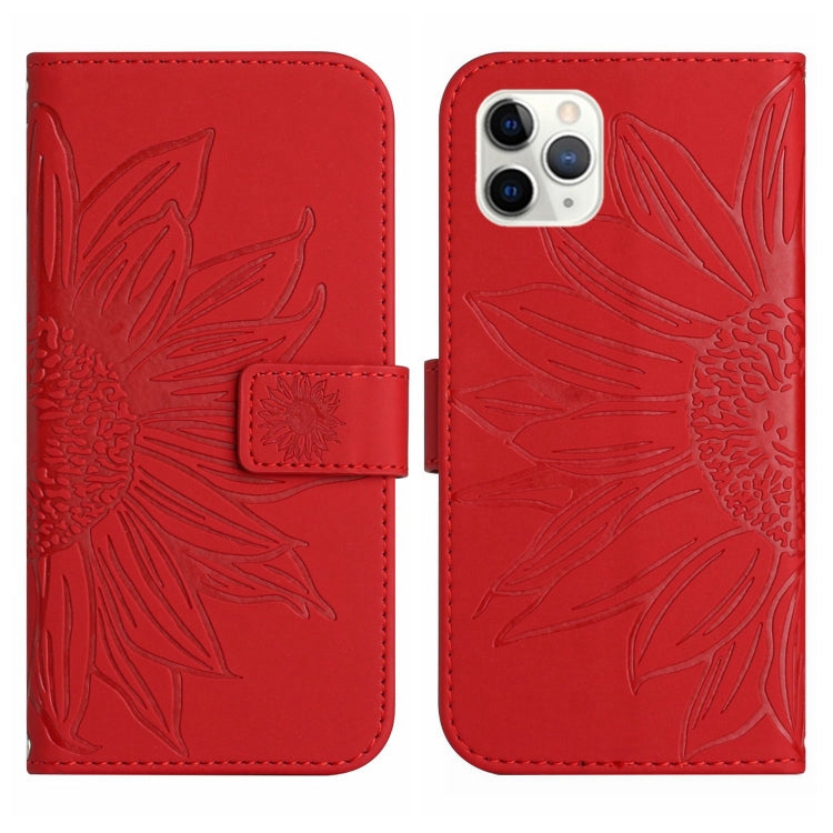 Skin Feel Custodia per cellulare in pelle con motivo a fiori di sole, For iPhone 11 Pro Max, For iPhone 12 mini