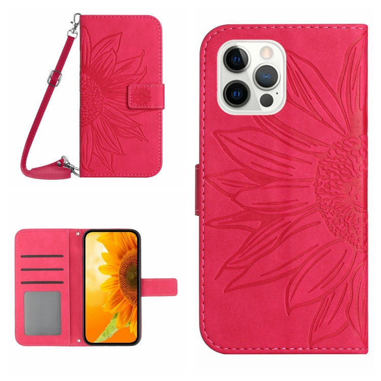 Skin Feel Custodia per cellulare in pelle con motivo a fiori di sole, For iPhone 12 Pro, For iPhone 12 Pro Max