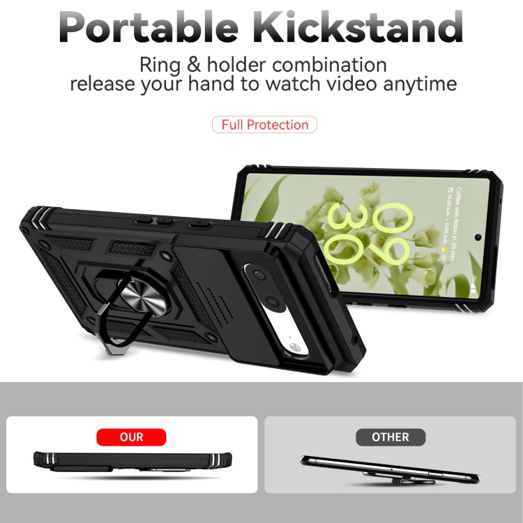 Custodia per telefono con supporto per camshield scorrevole, For Google Pixel 7 5G, For Google Pixel 7 Pro 5G, For Honor X9