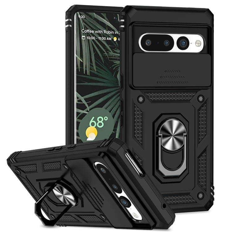 Custodia per telefono con supporto per camshield scorrevole, For Google Pixel 7 5G, For Google Pixel 7 Pro 5G, For Honor X9