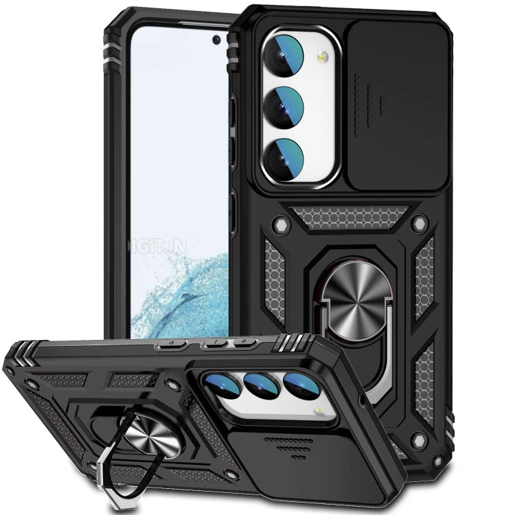 Custodia per telefono con supporto per camshield scorrevole, For Samsung Galaxy S23 5G, For Samsung Galaxy S23+ 5G, For Samsung Galaxy S23 Ultra 5G