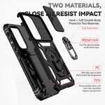 Custodia per telefono con supporto per camshield scorrevole, For Samsung Galaxy S23 5G, For Samsung Galaxy S23+ 5G, For Samsung Galaxy S23 Ultra 5G