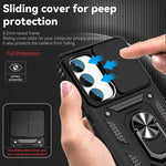 Custodia per telefono con supporto per camshield scorrevole, For Samsung Galaxy S23 5G, For Samsung Galaxy S23+ 5G, For Samsung Galaxy S23 Ultra 5G