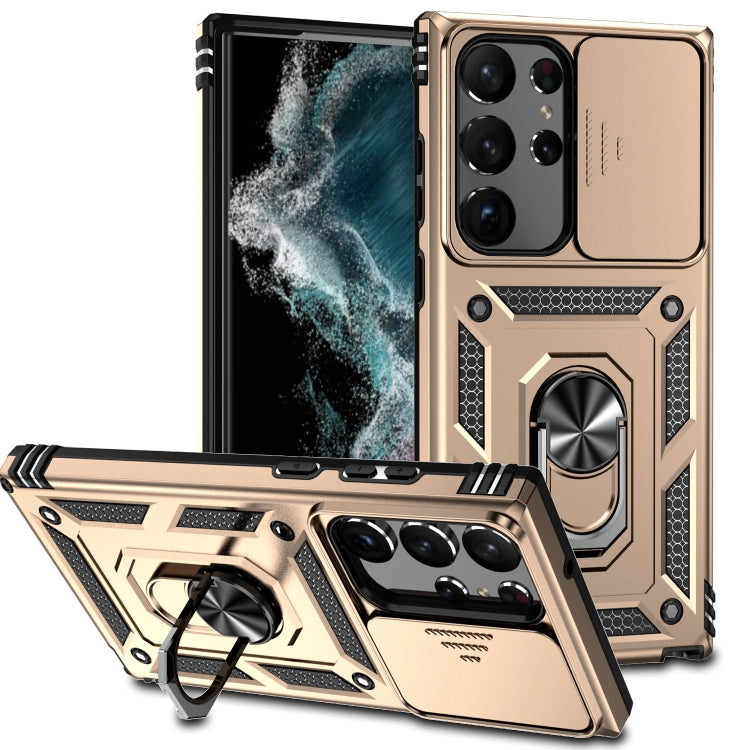 Custodia per telefono con supporto per camshield scorrevole, For Samsung Galaxy S23 5G, For Samsung Galaxy S23+ 5G, For Samsung Galaxy S23 Ultra 5G