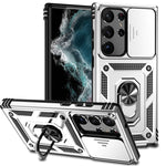 Custodia per telefono con supporto per camshield scorrevole, For Samsung Galaxy S23 5G, For Samsung Galaxy S23+ 5G, For Samsung Galaxy S23 Ultra 5G